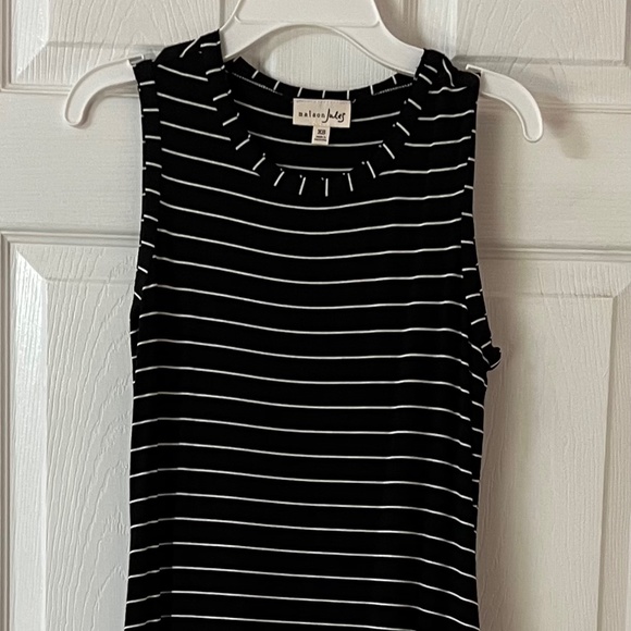 Maison Jules Striped Ruffle Dress Size XS NWOT - Picture 1 of 3